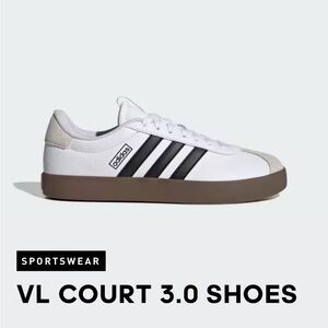 Adidas VL Court 3.0 White Black Sneakers